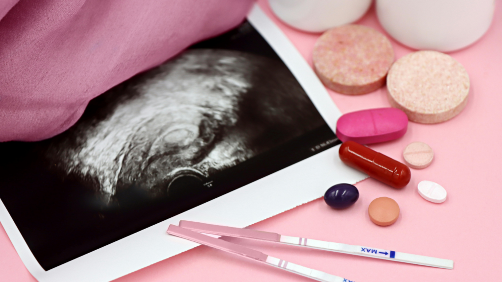 Těhotenský test, ultrazvuk miminka